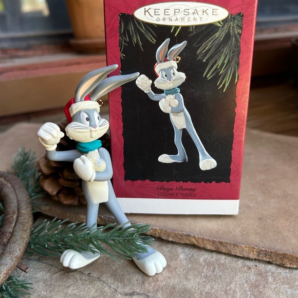 Hallmark KEEPSAKE the Label Looney Tunes BUGS BUNNY Gray Ornament New in Box - Picture 1 of 9